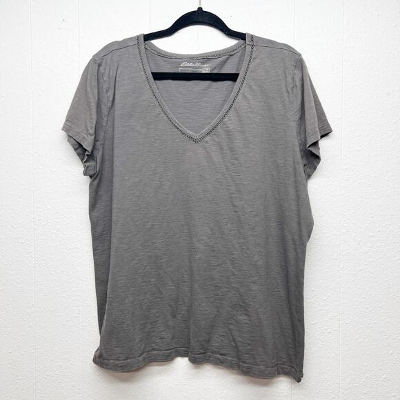 Eddie Bauer T-Shirt Womens 2XL 100% Cotton Basic Baselayer Minimalist Capsule - Picture 1 of 8